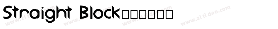 Straight Block字体转换